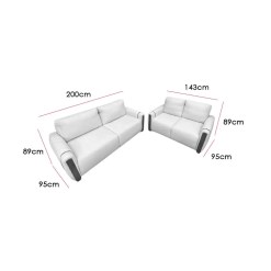 Conjunto De Sofa Adonis Com 2 E 3 Lugares Tecido Linho Luxury Bege Medidas