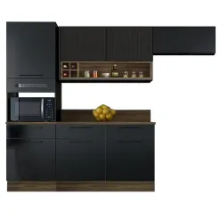 Cozinha Exclusive Completa 4 Pecas 7 Portas 3 Gavetas Itatiaia