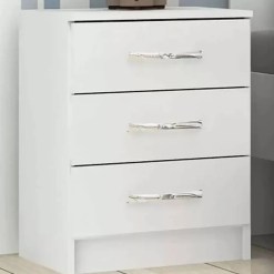 Mesa De Cabeceira Evidencia Com 3 Gavetas