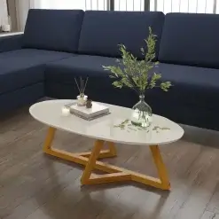 Mesa De Centro Classic Tebarrot Off White Nature