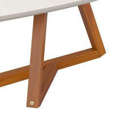 Mesa De Centro Classic Tebarrot Off White Nature Detalhe