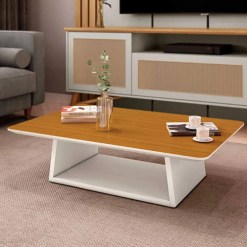 Mesa De Centro Holambra Retangular EDN Off White Cedro