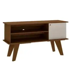 Rack Frank Para TV Ate 50 Polegadas 1 Porta Artely Cedro Off