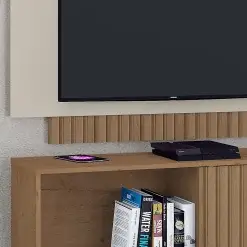Rack Com Painel Malaga Para TV Ate 50 Polegadas 1 Porta Atualle Detalhe