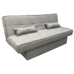 Sofa Cama Zurich Em Linho Com Bau 2 Lugares 182cm Luxury Cor Cinza