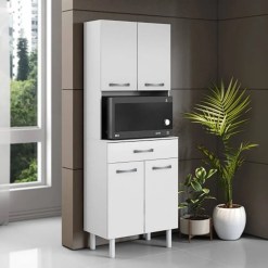 Paneleiro Balli 4 Portas 1 Gaveta Aramoveis Branco