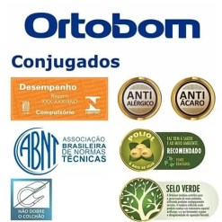 Cama Box Union Solteirao Ortopedica 108x188x43cm