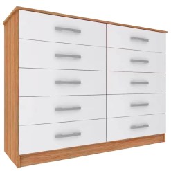 Comoda Austin 10 Gavetas Evidencia Moveis Demolicao Branco