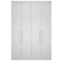 Guarda Roupa Rizon Modulo 4 Portas 3 Gavetas Novo Horizonte Branco