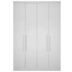 Guarda Roupa Rizon Modulo 4 Portas 3 Gavetas Novo Horizonte Branco