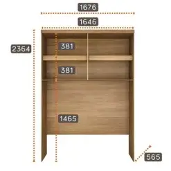 Guarda Roupa Rizon Modulo Aereo Casal 4 Portas Novo Horizonte Medidas