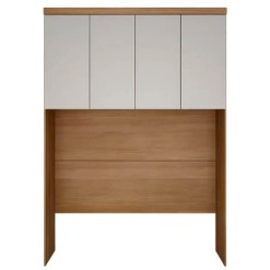 Guarda Roupa Rizon Modulo Aereo Casal 4 Portas Novo Horizonte Cumaru Fendi