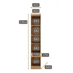 Guarda Roupa Rizon Modulo Mesa De Cabeceira 1 Porta 1 Gaveta Novo Horizonte Medidas