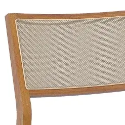 Kit 2 Cadeiras Oiti Natuame Madeira Tauri Tecido Linho Cimol Detalhe Encosto