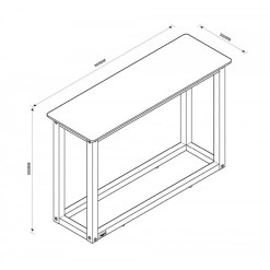 Mesa De Apoio Supreme Tebarrot Off White Nature Medidas