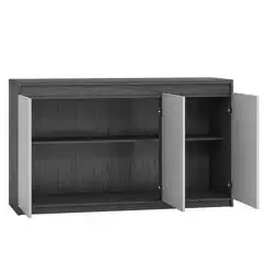 Aparador Buffet Onix 3 Portas Viero Mel Off White Interno