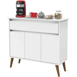 Aparador Buffet Zeus 3 Portas 1 Gaveta EJ Branco