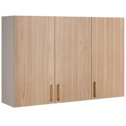Armario Aereo Essence 3 Portas 120cm Itatiaia Fendi Cedro