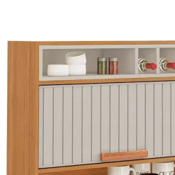 Armario Aereo Napoles 120cm 2 Portas Itatiaia Cinamomo Off White Detalhe