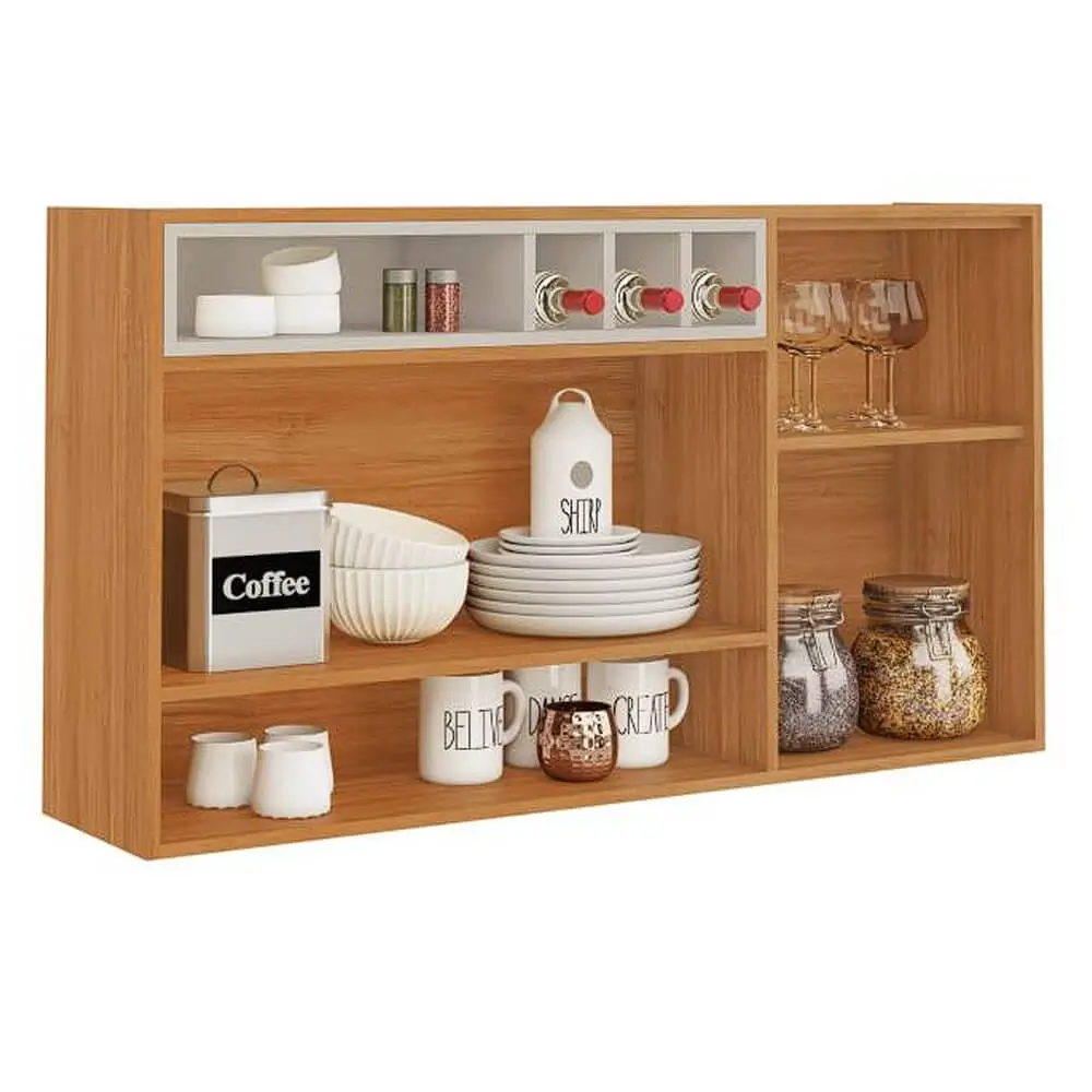 Armario Aereo Napoles 120cm 2 Portas Itatiaia Cinamomo Off White Interno