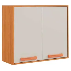 Armario Aereo Napoles 80cm 2 Portas Itatiaia Cinamomo Off White