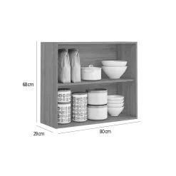 Armario Aereo Napoles 80cm 2 Portas Itatiaia Cinamomo Off White Medidas
