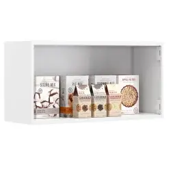 Armario Aereo New Premium Geladeira 2 Portas Itatiaia Branco Interno