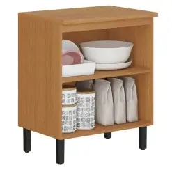 Balcao Namur 2 Portas Para Cozinha Itatiaia Cinamomo Grafite Interno