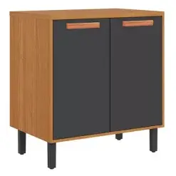 Balcao Napoles 2 Portas Para Cozinha Itatiaia Cinamomo Grafite