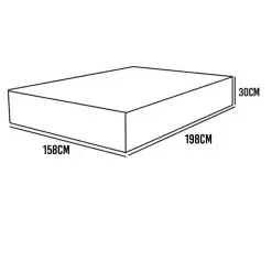 Colchao Dom Helio Queen Molas Ensacadas 30x198x158 Ecotec Medidas