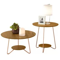 Conjunto Liz Mesa De Centro E Lateral EJ Freijo