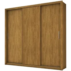 Guarda Roupa Berlim SEM Espelho Casal 3 Portas 4 Gavetas Cinamomo