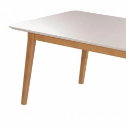 Mesa Elegance 160x80 COM Vidro JCM Cinamomo Off Detalhe