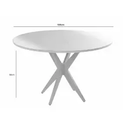 Mesa Simpatia Redonda 108x108 JCM Cinamomo Medidas