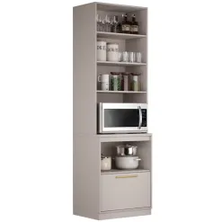 Paneleiro Essence 3 Portas 1 Gaveta Itatiaia Fendi Interno