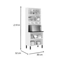 Paneleiro New Premium 4 Portas Itatiaia Branco Medidas