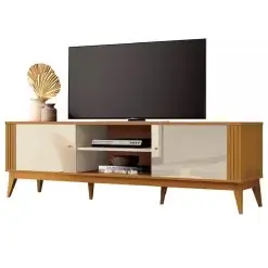 Rack Legacy 160cm Para TV Ate 60 Polegadas EDN Off White Cedro