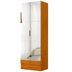 Sapateira Multiuso Premium 2 Portas Com Espelho Carioca Cinamomo