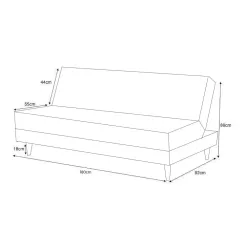 Sofa Cama Madrid 2 Lugares Com Encosto Reclinavel 180cm Luxury Medidas