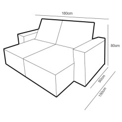 Sofa Pequim Em Veludo 2 Lugares Retratil E Reclinavel 180cm Uniao Medidas