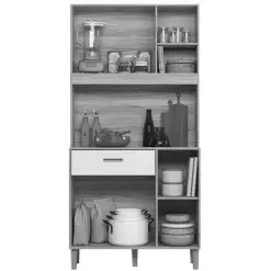 Armario De Cozinha Erva Doce 90cm 4 Portas 1 Gaveta Nicioli Interno