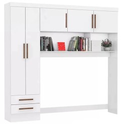 Guarda Roupa Modulado Carioca 5 Portas 2 Gavetas Branco