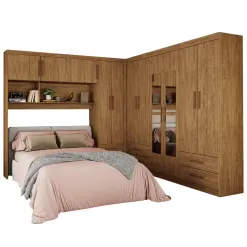 Guarda Roupa Modulado Carioca Hercules Casal 11 Portas 6 Gavetas E Espelho
