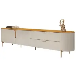 Rack Celine Para TV Ate 75 Polegadas 2 Portas 2 Gavetas DJ