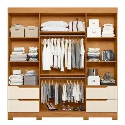 Guarda Roupa Vivace Casal 4 Portas 4 Gavetas Interno
