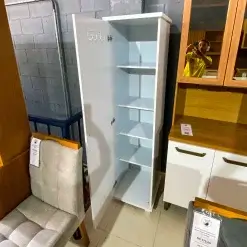 Armario Multiuso Cuiaba 1 Porta 4 Prateleiras Arte Moveis Foto Real