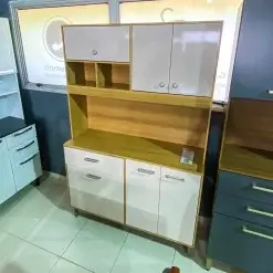 Armario De Cozinha Erva Doce 120cm 6 Portas 1 Gaveta Nicioli Foto Real