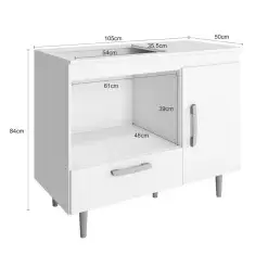 Balcao Alecrim Para Cooktop 4 Bocas E Forno 1 Porta 1 Gaveta Poliman Medidas