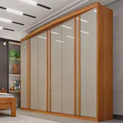 Guarda Roupa Madrid Casal Com Espelho 7 Portas 7 Gavetas Tcil