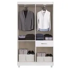 Guarda Roupa New Marbella Solteiro 5 Portas 1 Gaveta Poquema Interno